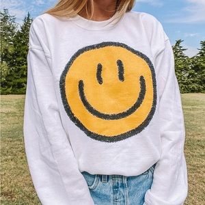 Sweet Claire, Savvy + Grace Smiley Face Crewneck